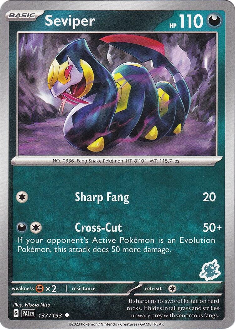 Seviper (137/193) (Darkrai Deck) [Battle Academy 2024] Pokemon Single Pokémon  | Multizone: Comics And Games
