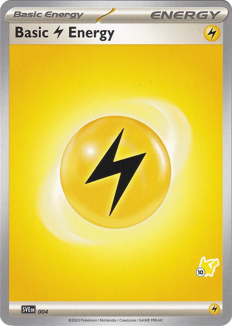 Basic Lightning Energy (004) (Pikachu Stamp #10) [Battle Academy 2024] Pokemon Single Pokémon  | Multizone: Comics And Games