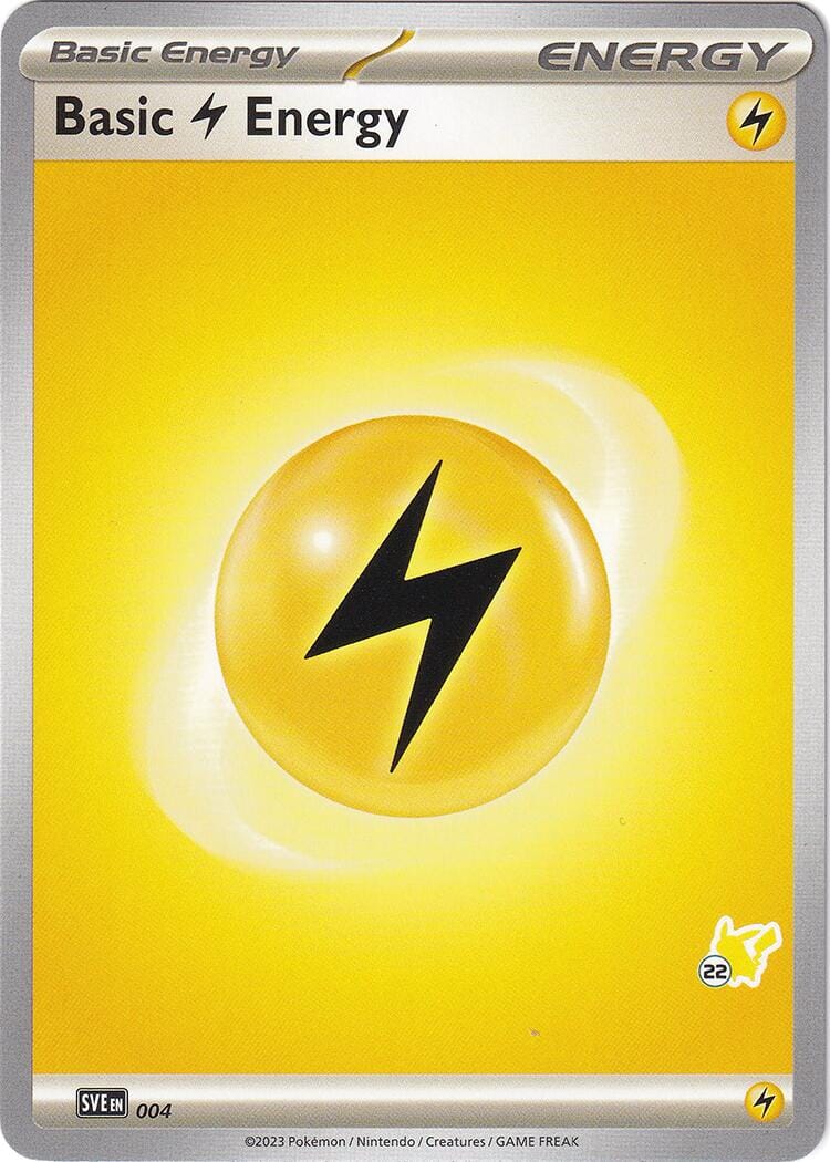 Basic Lightning Energy (004) (Pikachu Stamp #22) [Battle Academy 2024] Pokemon Single Pokémon  | Multizone: Comics And Games