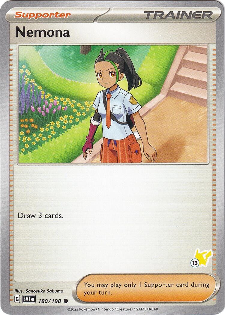 Nemona (180/198) (Pikachu Stamp #13) [Battle Academy 2024] Pokemon Single Pokémon  | Multizone: Comics And Games