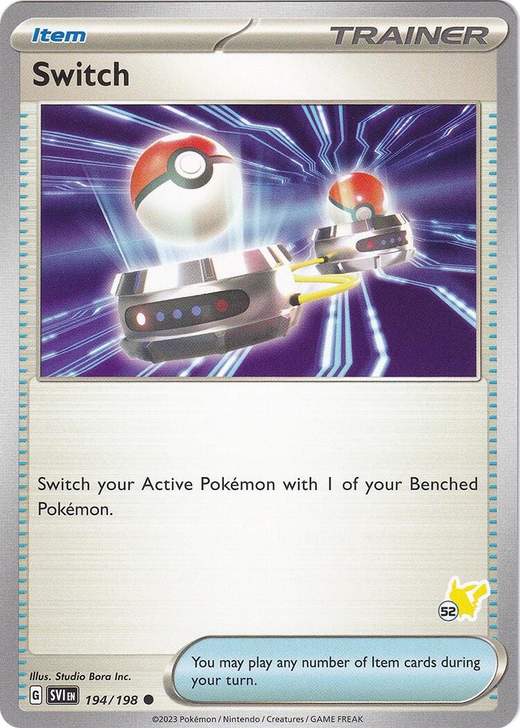 Switch (194/198) (Pikachu Stamp #52) [Battle Academy 2024] Pokemon Single Pokémon  | Multizone: Comics And Games