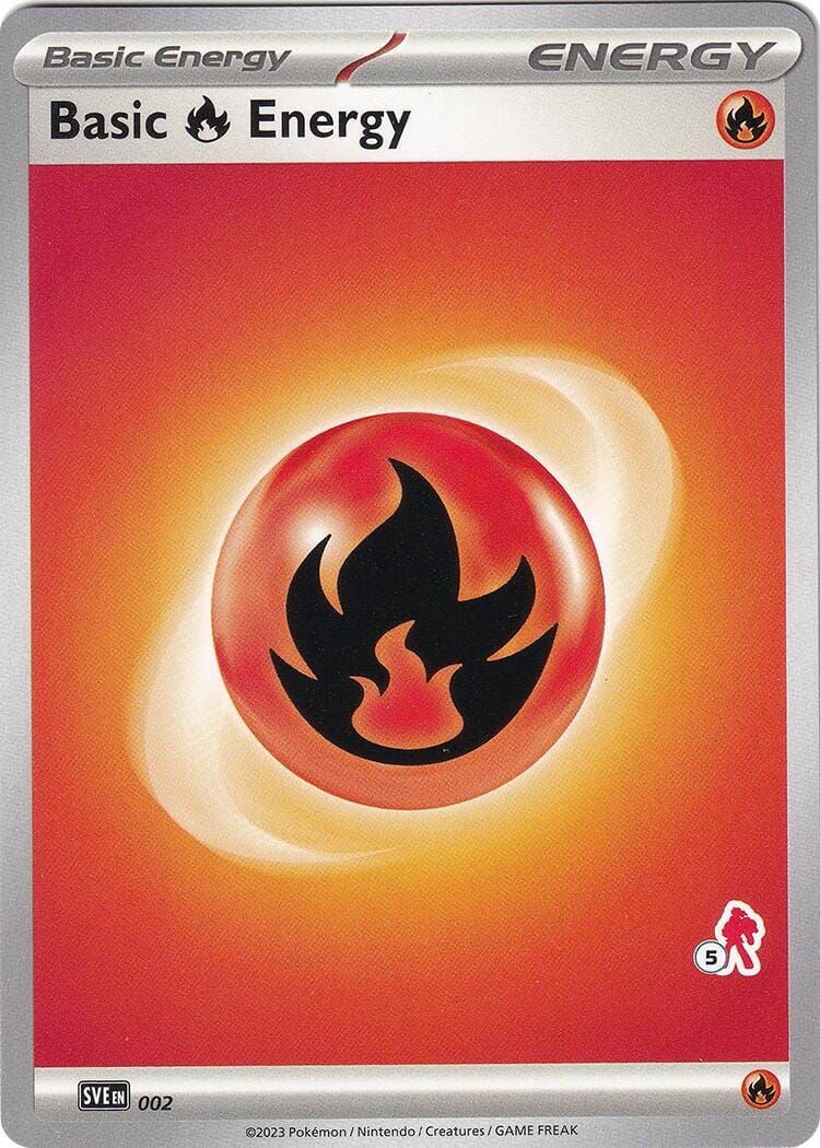 Basic Fire Energy (002) (Armarouge Stamp #5) [Battle Academy 2024] Pokemon Single Pokémon  | Multizone: Comics And Games
