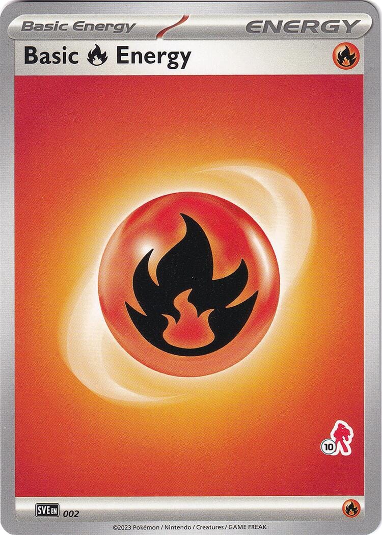 Basic Fire Energy (002) (Armarouge Stamp #10) [Battle Academy 2024] Pokemon Single Pokémon  | Multizone: Comics And Games