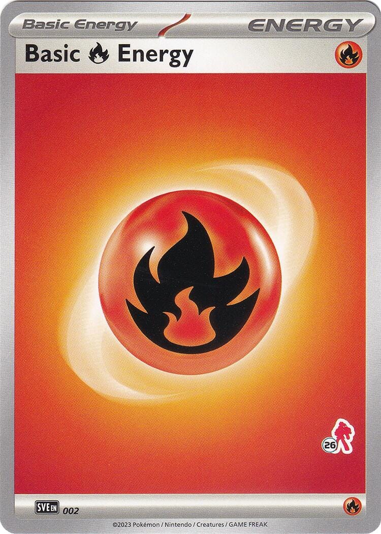 Basic Fire Energy (002) (Armarouge Stamp #26) [Battle Academy 2024] Pokemon Single Pokémon  | Multizone: Comics And Games