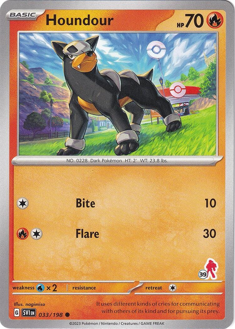 Houndour (033/198) (Armarouge Stamp #39) [Battle Academy 2024] Pokemon Single Pokémon  | Multizone: Comics And Games