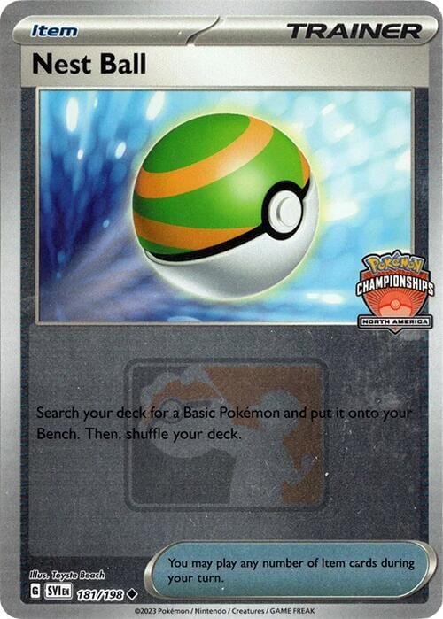 Nest Ball (181/198) (2024 North America Championships) [League & Championship Cards] Pokemon Single Pokémon  | Multizone: Comics And Games