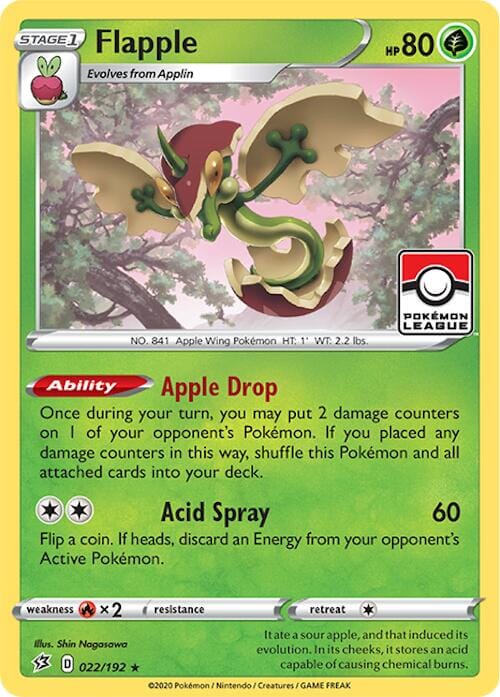 Flapple (022/192) (2024 League Promo) [League & Championship Cards] Pokemon Single Pokémon  | Multizone: Comics And Games