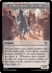 Ooze // A Mysterious Creature Double-Sided Token [Murders at Karlov Manor Tokens] MTG Single Magic: The Gathering  | Multizone: Comics And Games