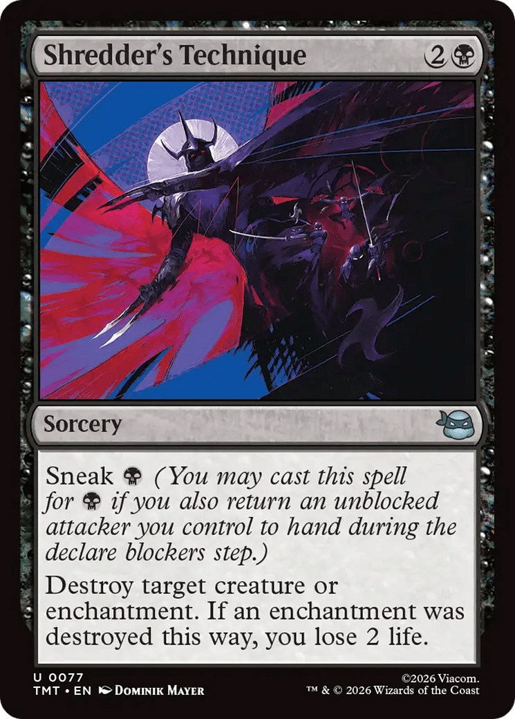 Shredder's Technique [Teenage Mutant Ninja Turtles] MTG Single Magic: The Gathering  | Multizone: Comics And Games