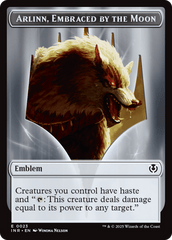 Wolf (0018) // Emblem - Arlinn, Embraces by the Moon Double-Sided Token [Innistrad Remastered Tokens] MTG Single Magic: The Gathering  | Multizone: Comics And Games