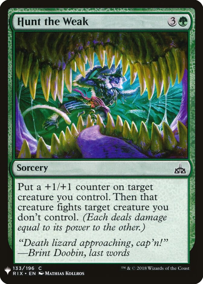Hunt the Weak [Mystery Booster] MTG Single Magic: The Gathering  | Multizone: Comics And Games