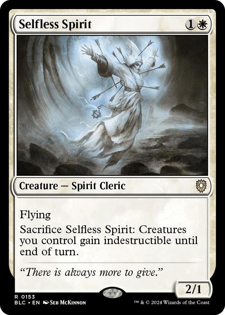 Selfless Spirit [Bloomburrow Commander] MTG Single Magic: The Gathering  | Multizone: Comics And Games