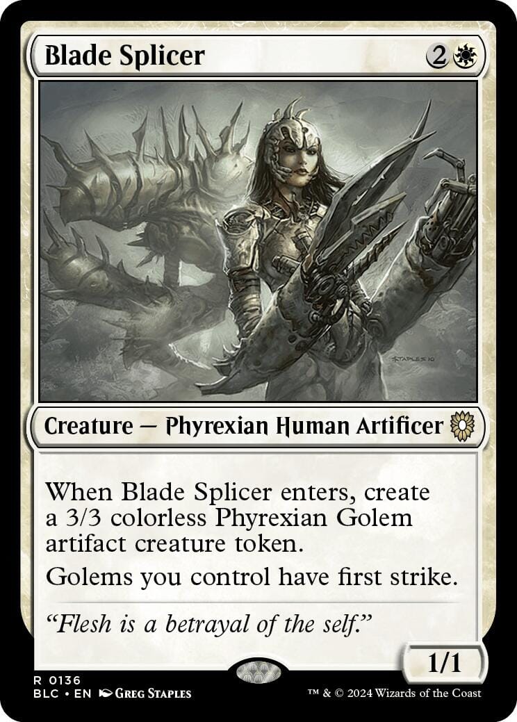 Blade Splicer [Bloomburrow Commander] MTG Single Magic: The Gathering  | Multizone: Comics And Games