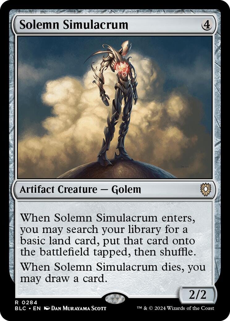 Solemn Simulacrum [Bloomburrow Commander] MTG Single Magic: The Gathering  | Multizone: Comics And Games