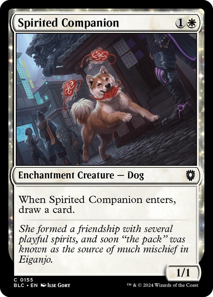 Spirited Companion [Bloomburrow Commander] MTG Single Magic: The Gathering  | Multizone: Comics And Games