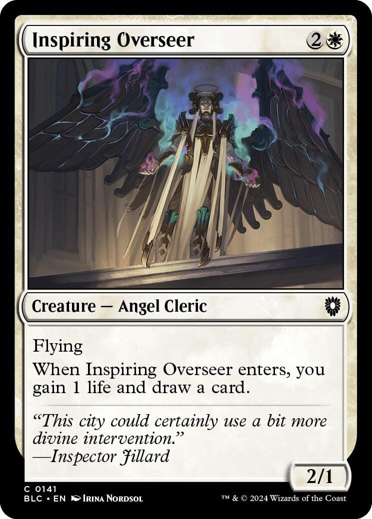 Inspiring Overseer [Bloomburrow Commander] MTG Single Magic: The Gathering  | Multizone: Comics And Games