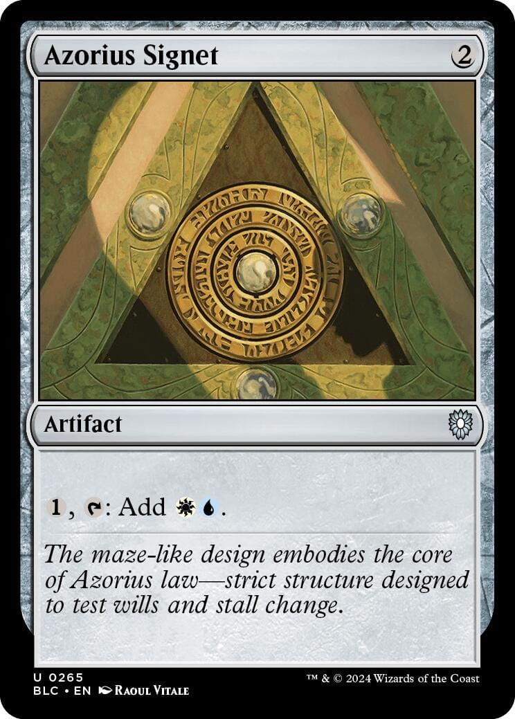 Azorius Signet [Bloomburrow Commander] MTG Single Magic: The Gathering  | Multizone: Comics And Games