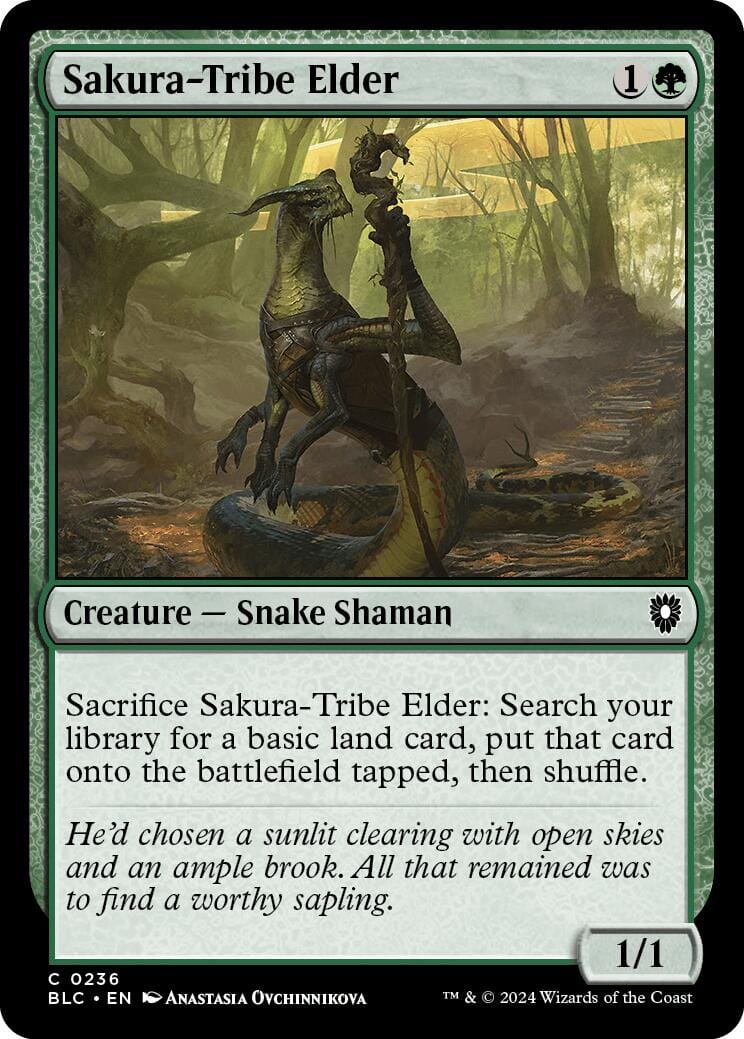 Sakura-Tribe Elder [Bloomburrow Commander] MTG Single Magic: The Gathering  | Multizone: Comics And Games