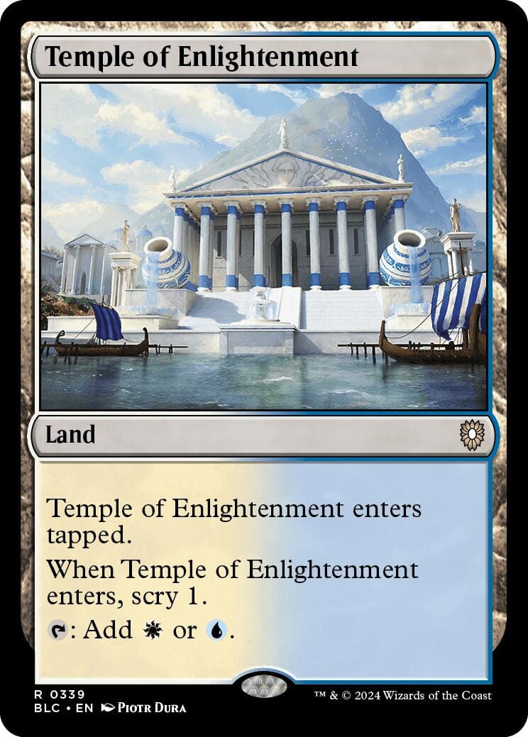 Temple of Enlightenment [Bloomburrow Commander] MTG Single Magic: The Gathering  | Multizone: Comics And Games