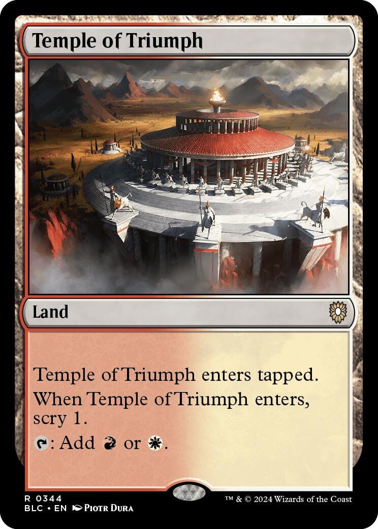 Temple of Triumph [Bloomburrow Commander] MTG Single Magic: The Gathering  | Multizone: Comics And Games