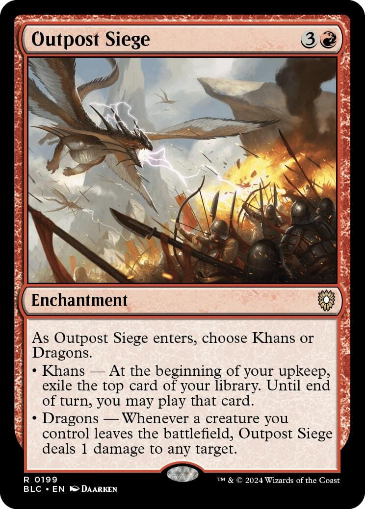 Outpost Siege [Bloomburrow Commander] MTG Single Magic: The Gathering  | Multizone: Comics And Games
