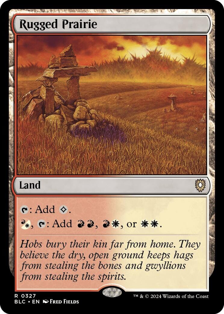 Rugged Prairie [Bloomburrow Commander] MTG Single Magic: The Gathering  | Multizone: Comics And Games