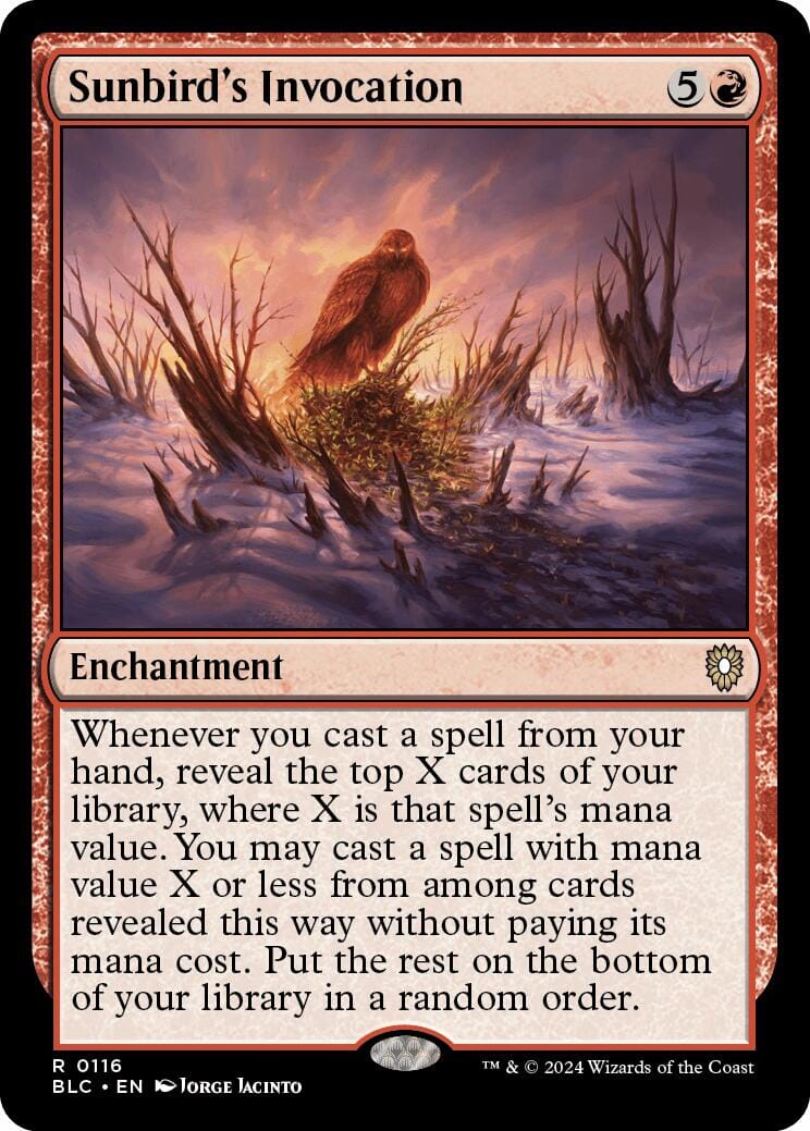Sunbird's Invocation [Bloomburrow Commander] MTG Single Magic: The Gathering  | Multizone: Comics And Games