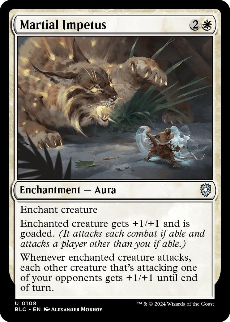 Martial Impetus [Bloomburrow Commander] MTG Single Magic: The Gathering  | Multizone: Comics And Games