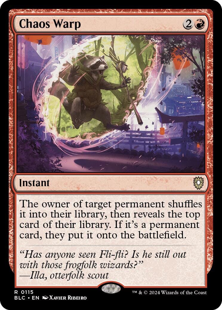 Chaos Warp [Bloomburrow Commander] MTG Single Magic: The Gathering  | Multizone: Comics And Games