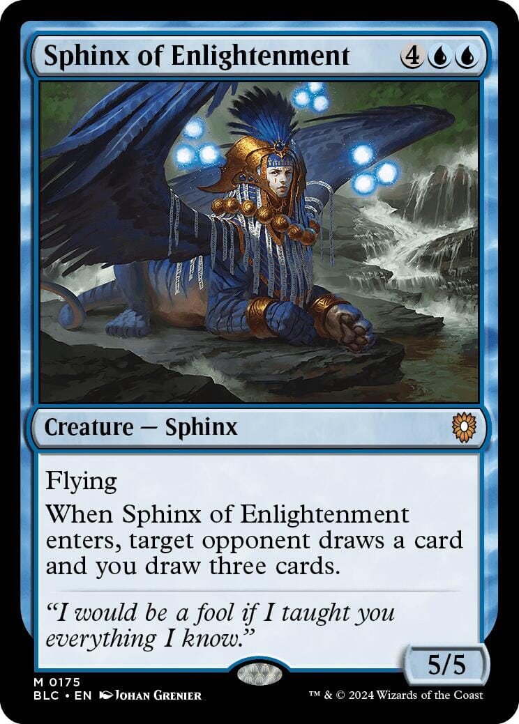 Sphinx of Enlightenment [Bloomburrow Commander] MTG Single Magic: The Gathering  | Multizone: Comics And Games