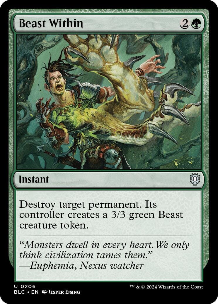 Beast Within [Bloomburrow Commander] MTG Single Magic: The Gathering  | Multizone: Comics And Games