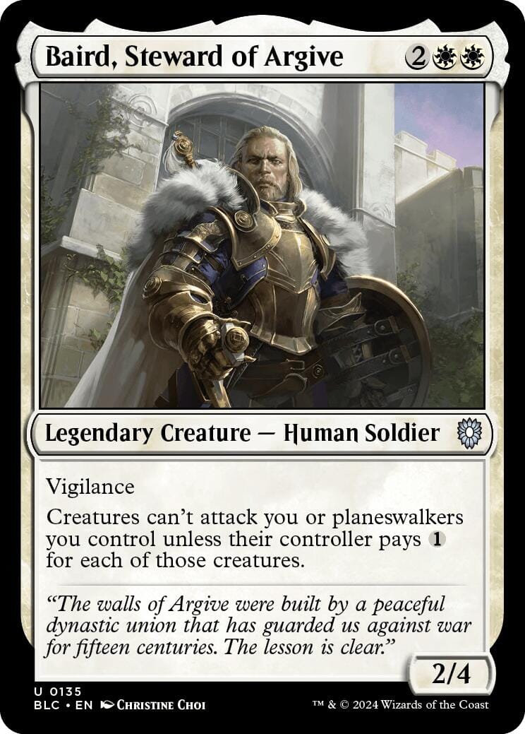 Baird, Steward of Argive [Bloomburrow Commander] MTG Single Magic: The Gathering  | Multizone: Comics And Games
