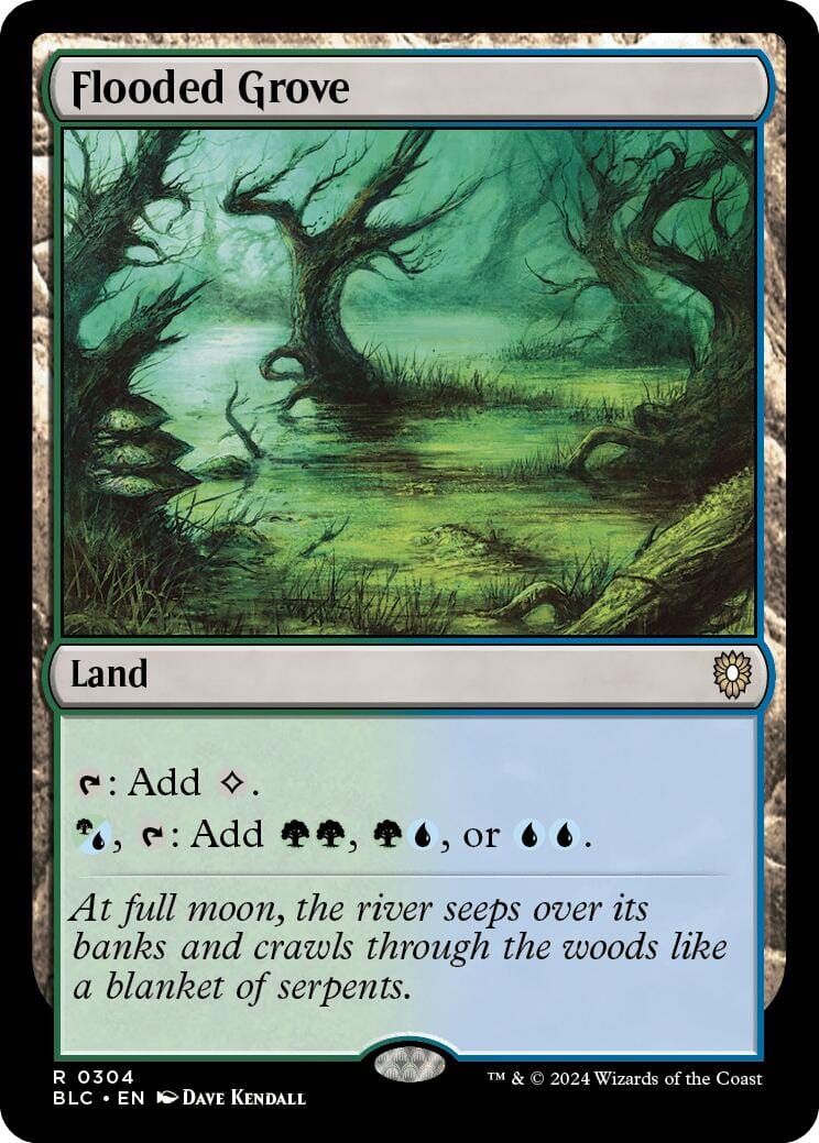 Flooded Grove [Bloomburrow Commander] MTG Single Magic: The Gathering  | Multizone: Comics And Games