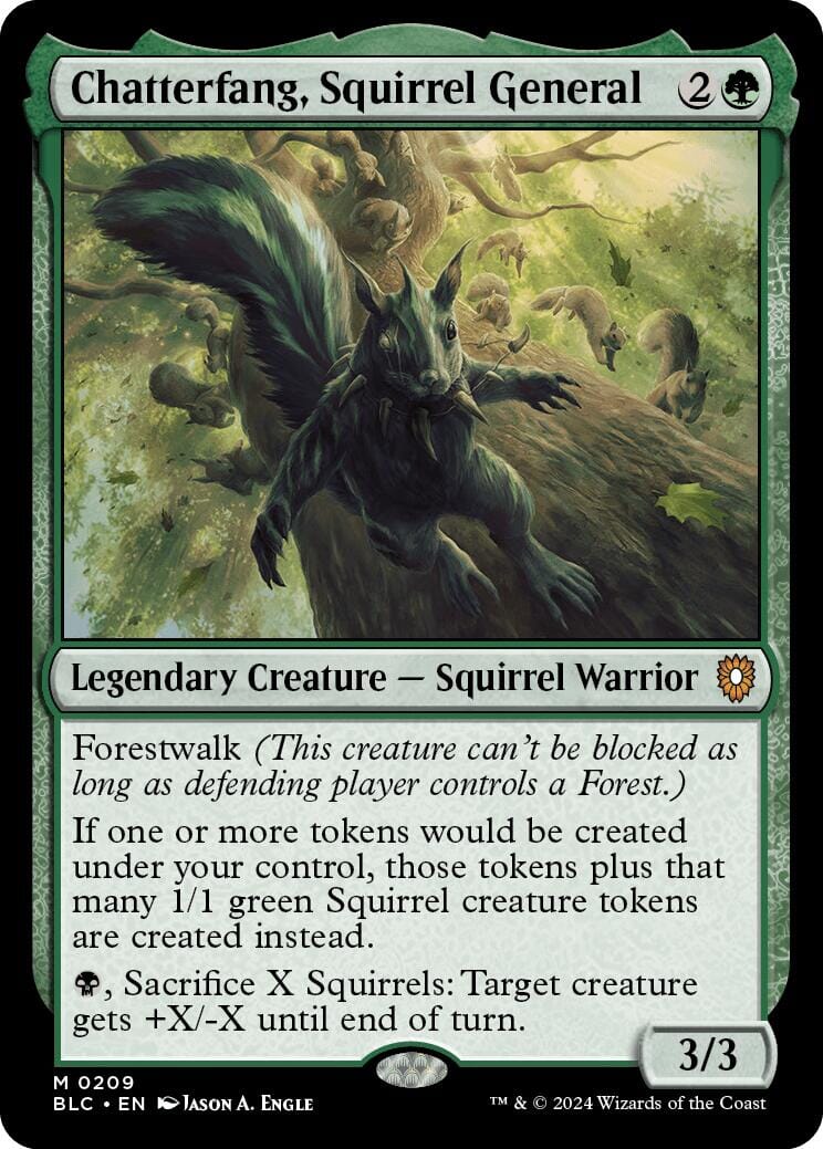 Chatterfang, Squirrel General [Bloomburrow Commander] MTG Single Magic: The Gathering  | Multizone: Comics And Games