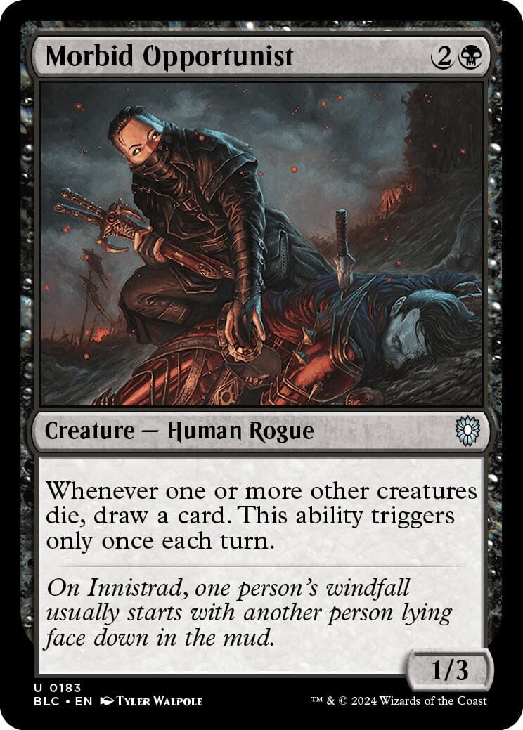 Morbid Opportunist [Bloomburrow Commander] MTG Single Magic: The Gathering  | Multizone: Comics And Games