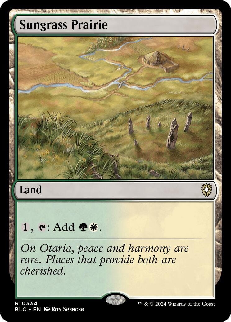 Sungrass Prairie [Bloomburrow Commander] MTG Single Magic: The Gathering  | Multizone: Comics And Games