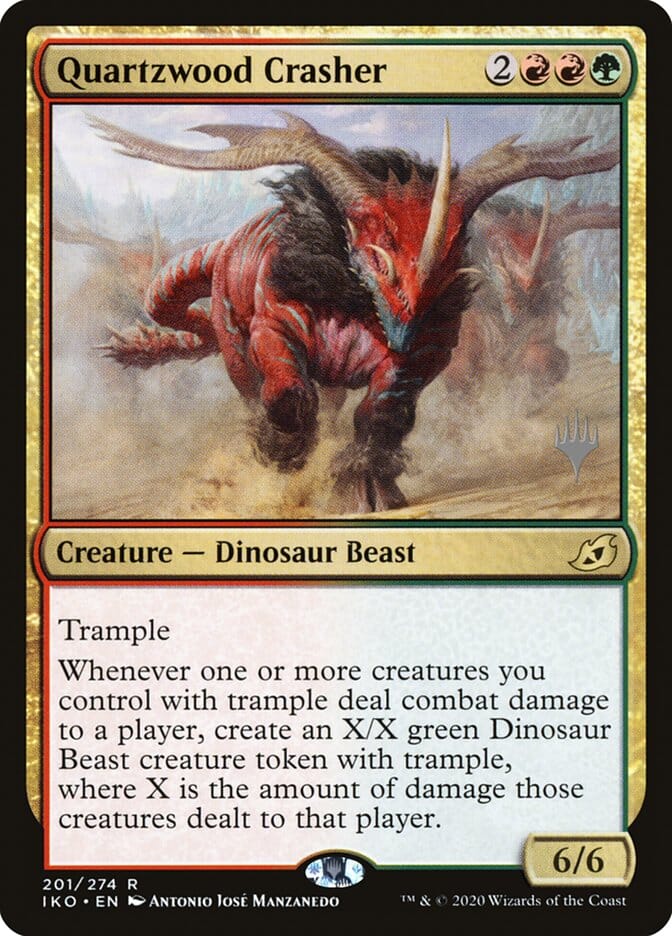 Quartzwood Crasher (Promo Pack) [Ikoria: Lair of Behemoths Promos] MTG Single Magic: The Gathering  | Multizone: Comics And Games