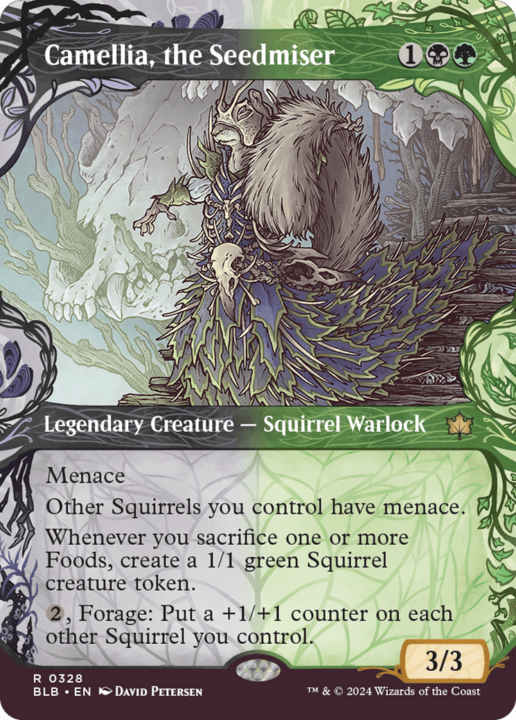 Camellia, the Seedmiser (Showcase) [Bloomburrow] MTG Single Magic: The Gathering  | Multizone: Comics And Games