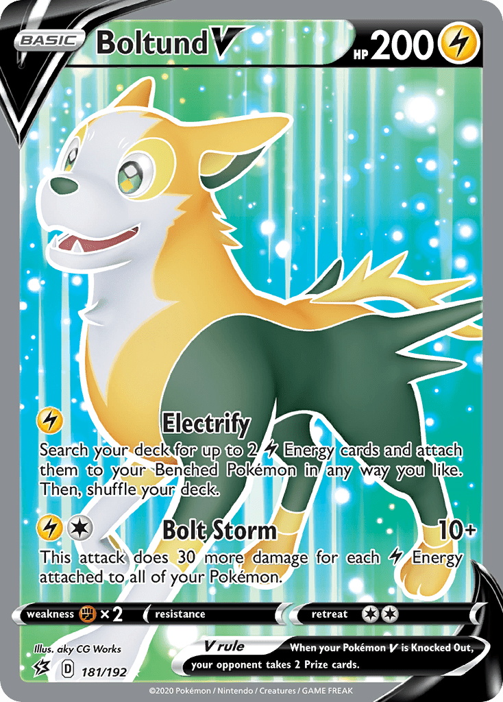 Boltund V (181/192) [Sword & Shield: Rebel Clash] Pokemon Single Pokémon  | Multizone: Comics And Games