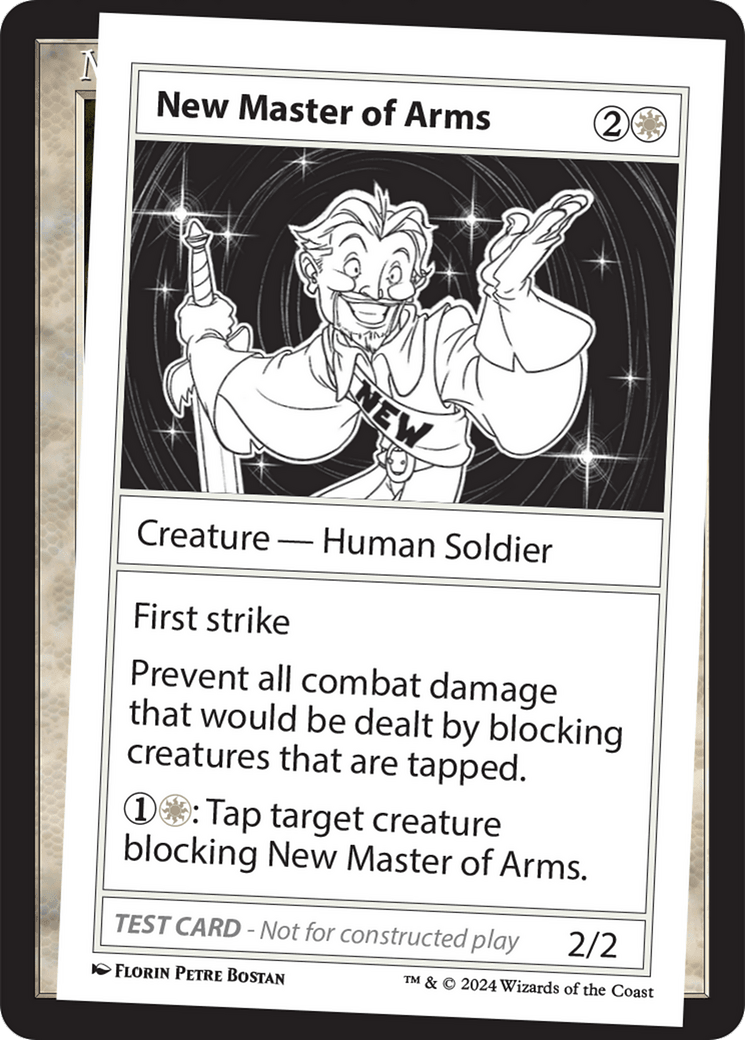 New Master of Arms [Mystery Booster 2 Playtest Cards] MTG Single Magic: The Gathering  | Multizone: Comics And Games