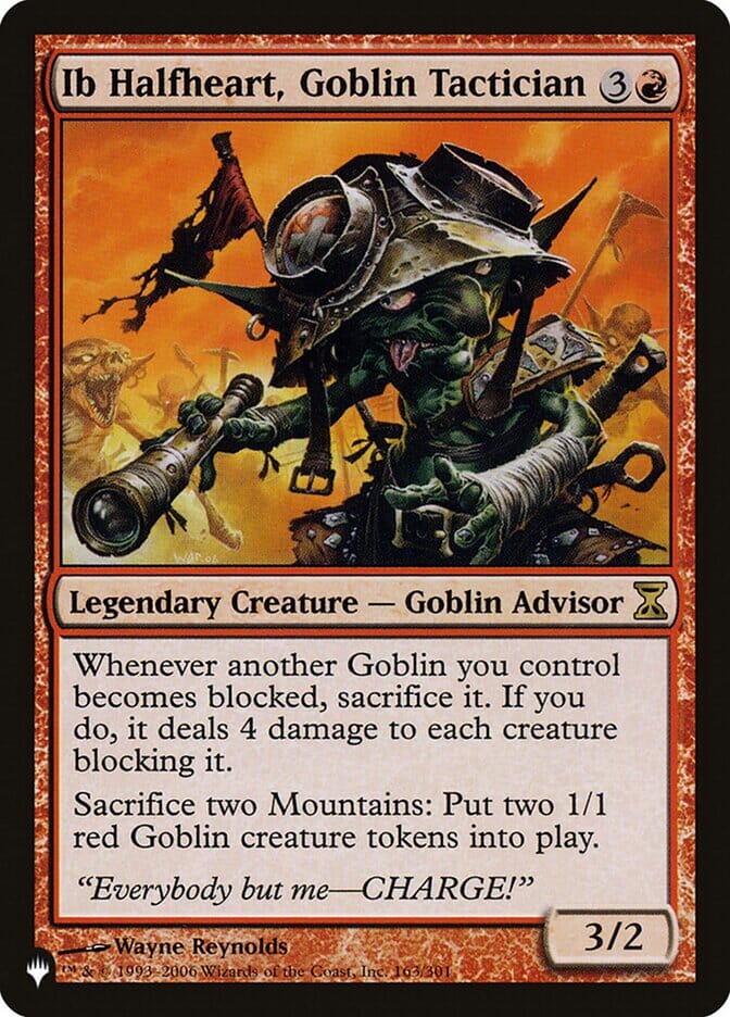 Ib Halfheart, Goblin Tactician [The List] MTG Single Magic: The Gathering  | Multizone: Comics And Games