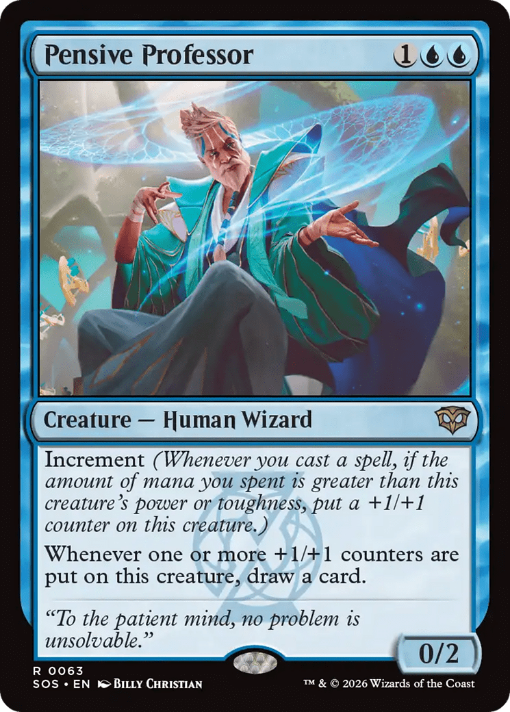 Pensive Professor [Secrets of Strixhaven] MTG Single Magic: The Gathering  | Multizone: Comics And Games