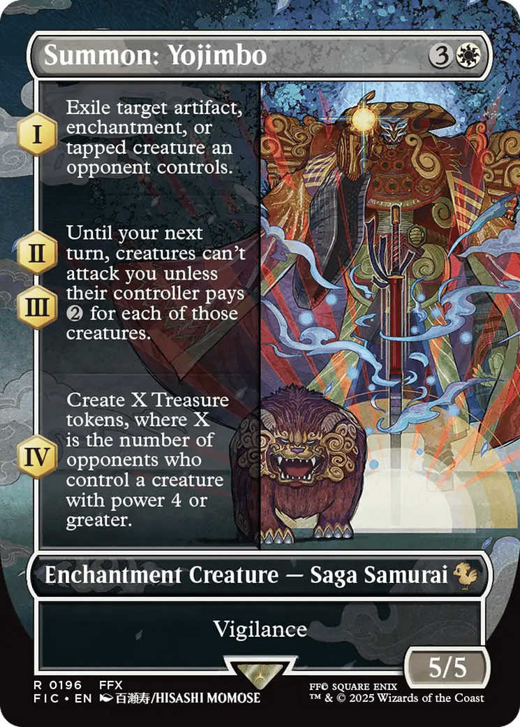 Summon: Yojimbo (Borderless) [FINAL FANTASY Commander] MTG Single Magic: The Gathering  | Multizone: Comics And Games