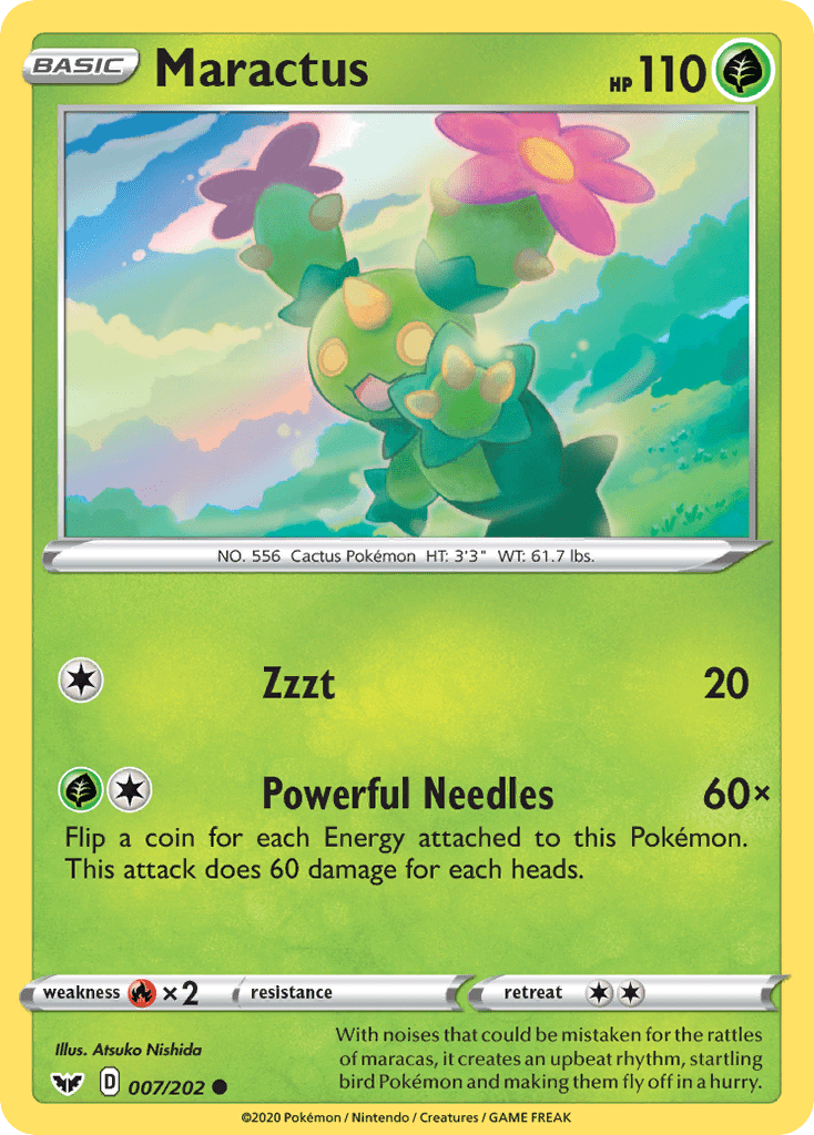 Maractus (007/202) [Sword & Shield: Base Set] Pokemon Single Pokémon  | Multizone: Comics And Games