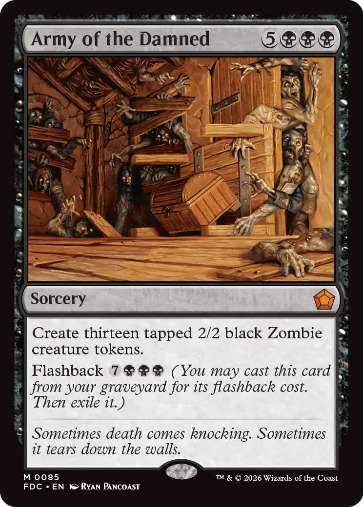 Army of the Damned [Foundations Commander] MTG Single Magic: The Gathering  | Multizone: Comics And Games