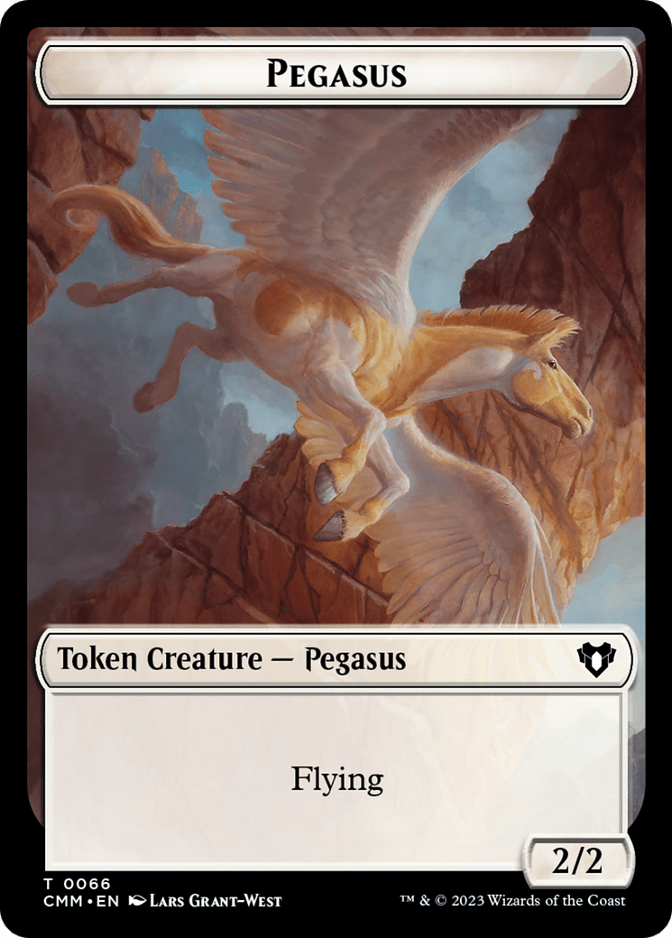 Copy (54) // Pegasus Double-Sided Token [Commander Masters Tokens] MTG Single Magic: The Gathering  | Multizone: Comics And Games