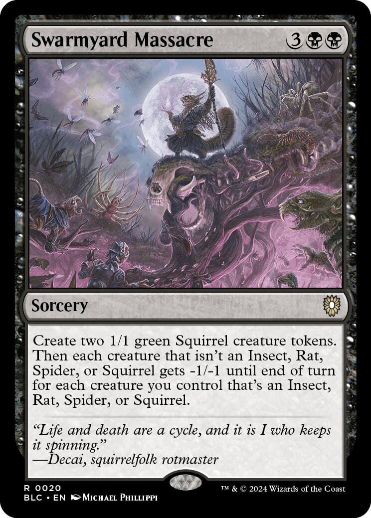 Swarmyard Massacre [Bloomburrow Commander] MTG Single Magic: The Gathering  | Multizone: Comics And Games