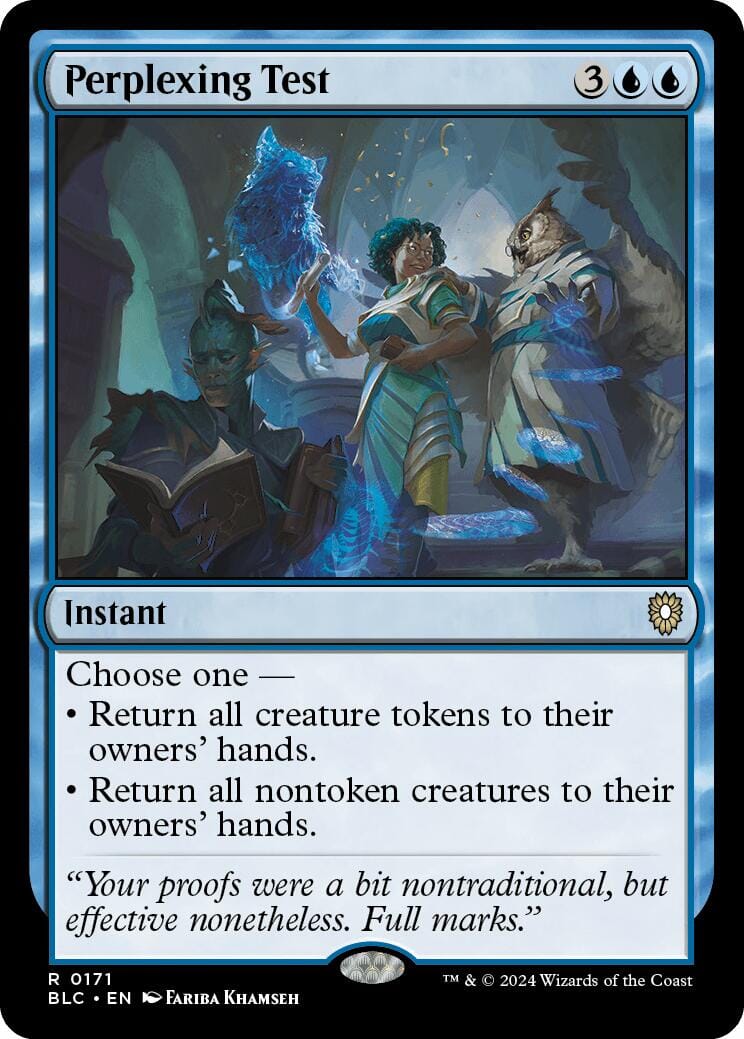 Perplexing Test [Bloomburrow Commander] MTG Single Magic: The Gathering  | Multizone: Comics And Games