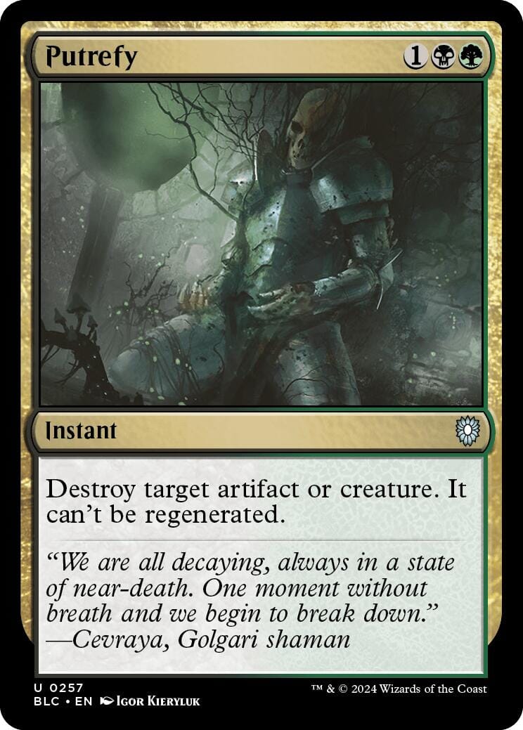 Putrefy [Bloomburrow Commander] MTG Single Magic: The Gathering  | Multizone: Comics And Games