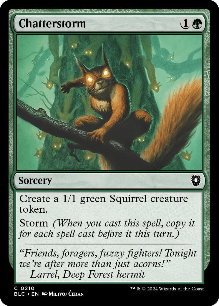 Chatterstorm [Bloomburrow Commander] MTG Single Magic: The Gathering  | Multizone: Comics And Games